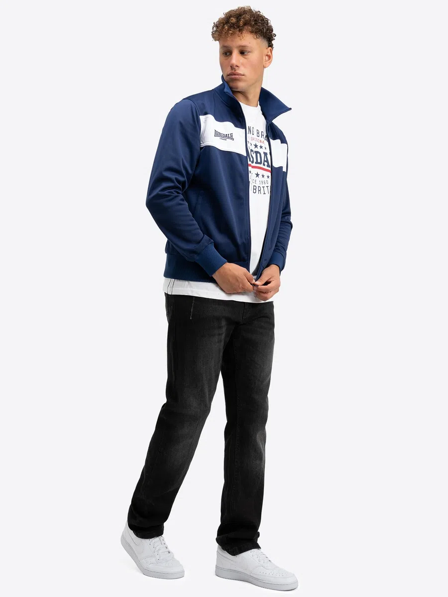 Lonsdale London Alnwick Hombre Chándal Negro 100% poliéster