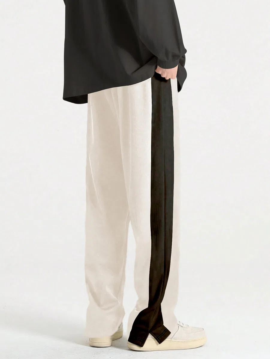 GRECIILOOKS Pantalones deportivos holgados para hombre, pantalones deportivos holgados de gran tamaño para hombre, cómodos para la calle y el gimnasio, pantalones deportivos casuales y elegantes