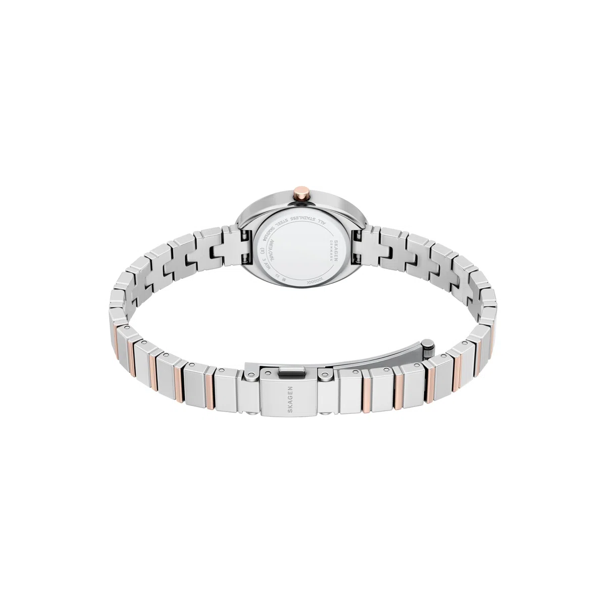 Skagen Anita Oval Reloj para Mujer de Acero Inoxidable Color Plateado de 20MM, SKW3184