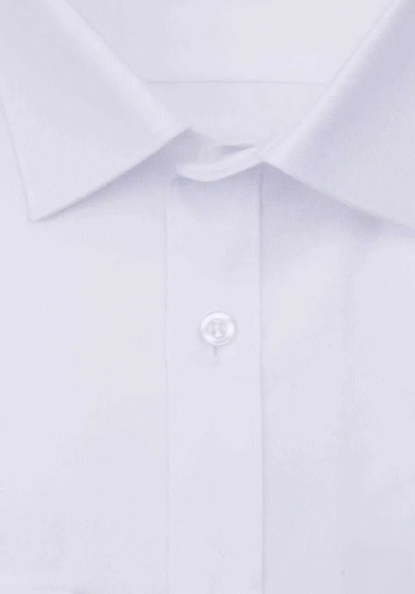 OLYMP Level Five Body Fit Camisa de manga larga New Kent cuello sarga elástica blanca, Blanco, 42