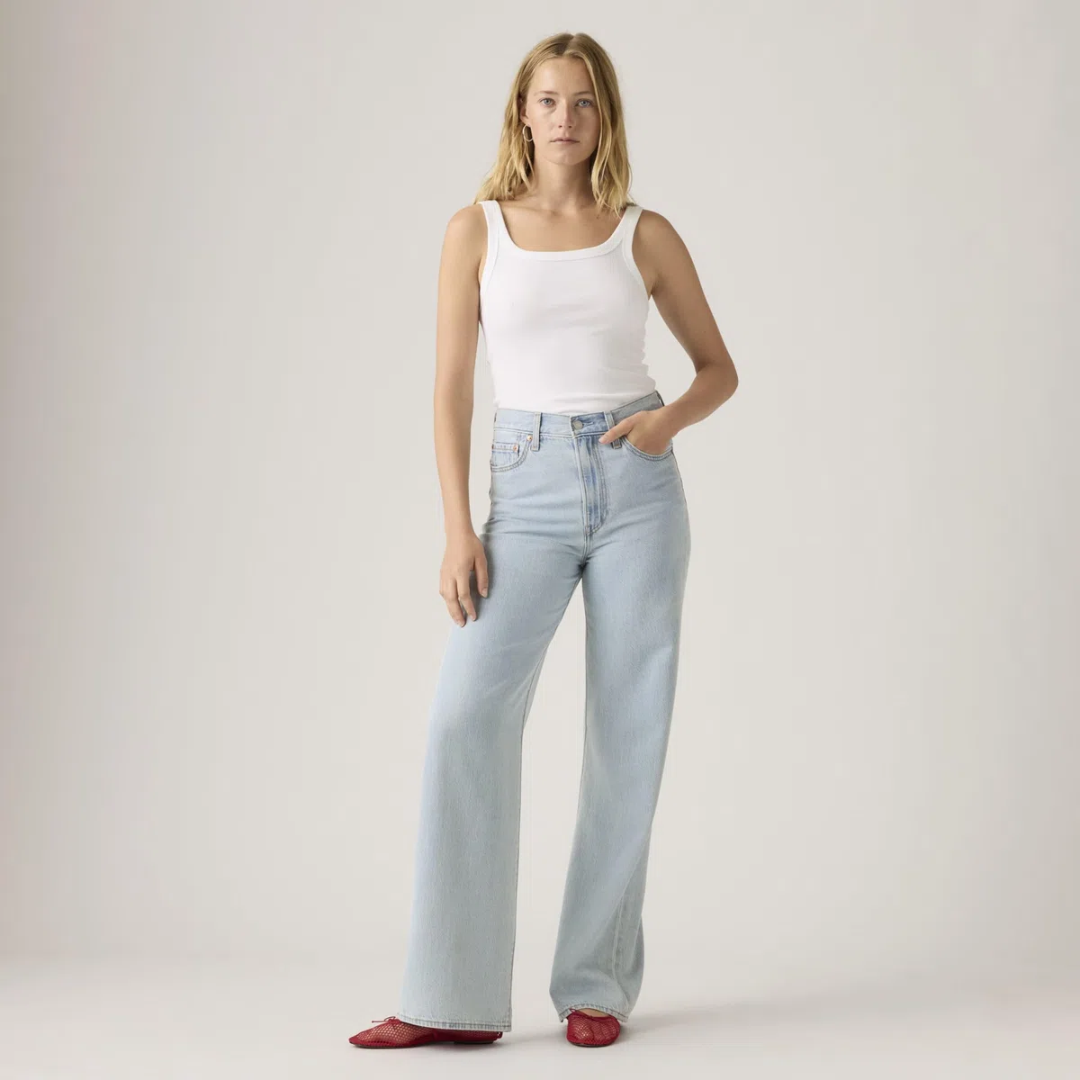 Levi'S Ribcage Wide Leg H223 - Jeans Mujer