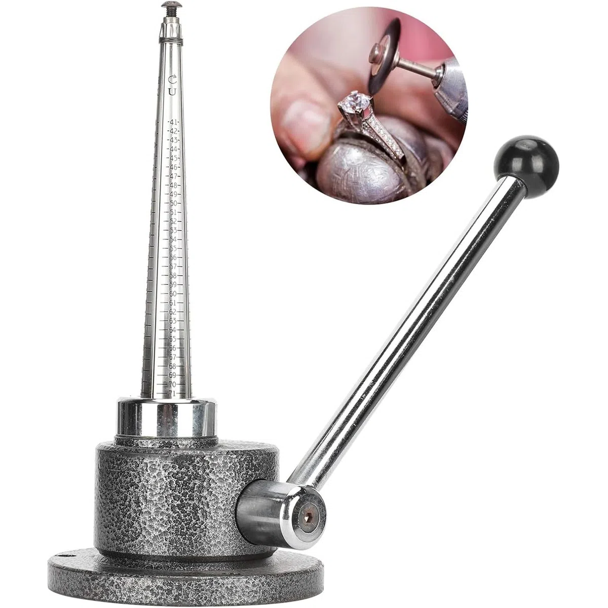 Herramienta de ajuste de tamaño de anillo para hacer joyas, estirador, reductor y ampliador de anillos de alta precisión para cambiar el tamaño de anillos y bandas
