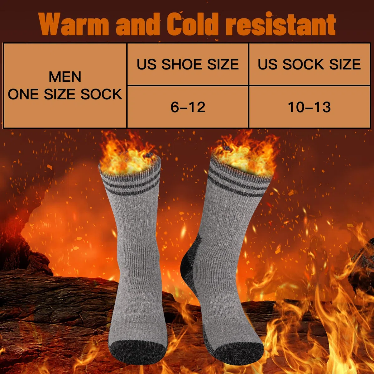 COOVAN Calcetines de lana merino para hombre, térmicos, cálidos, para invierno, suaves, acogedores, para clima frío, trabajo, senderismo, 5 pares
