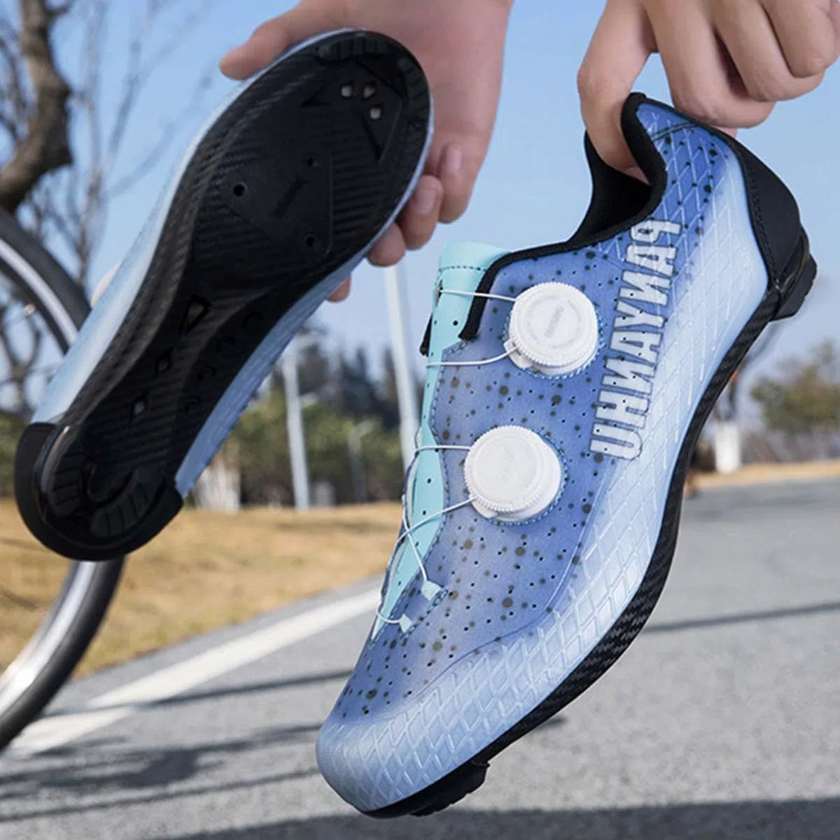 Zapatilla de Ciclismo Hombre Mujer Respirables Antideslizantes