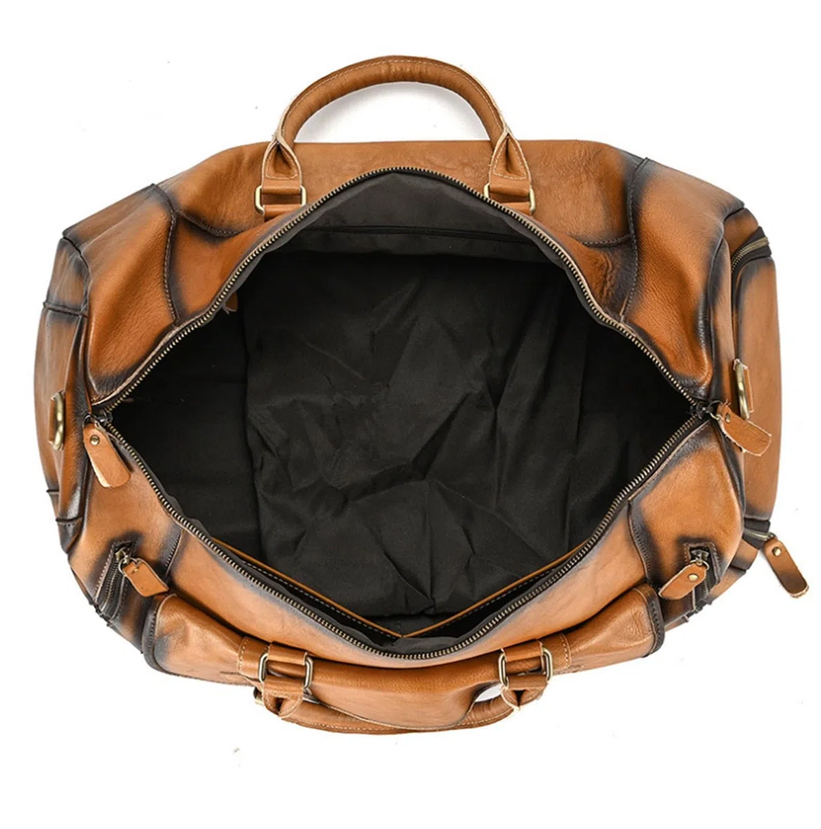 Bolsa Portatrajes Bolsa de Viaje El Petate De Cuero Hecho A Mano del Viaje 20inch, Avión Debajo del Asiento Lleva En Los Bolsos para Los Hombres Bolsa Portatrajes de Viaje Bolso Porta Trajes
