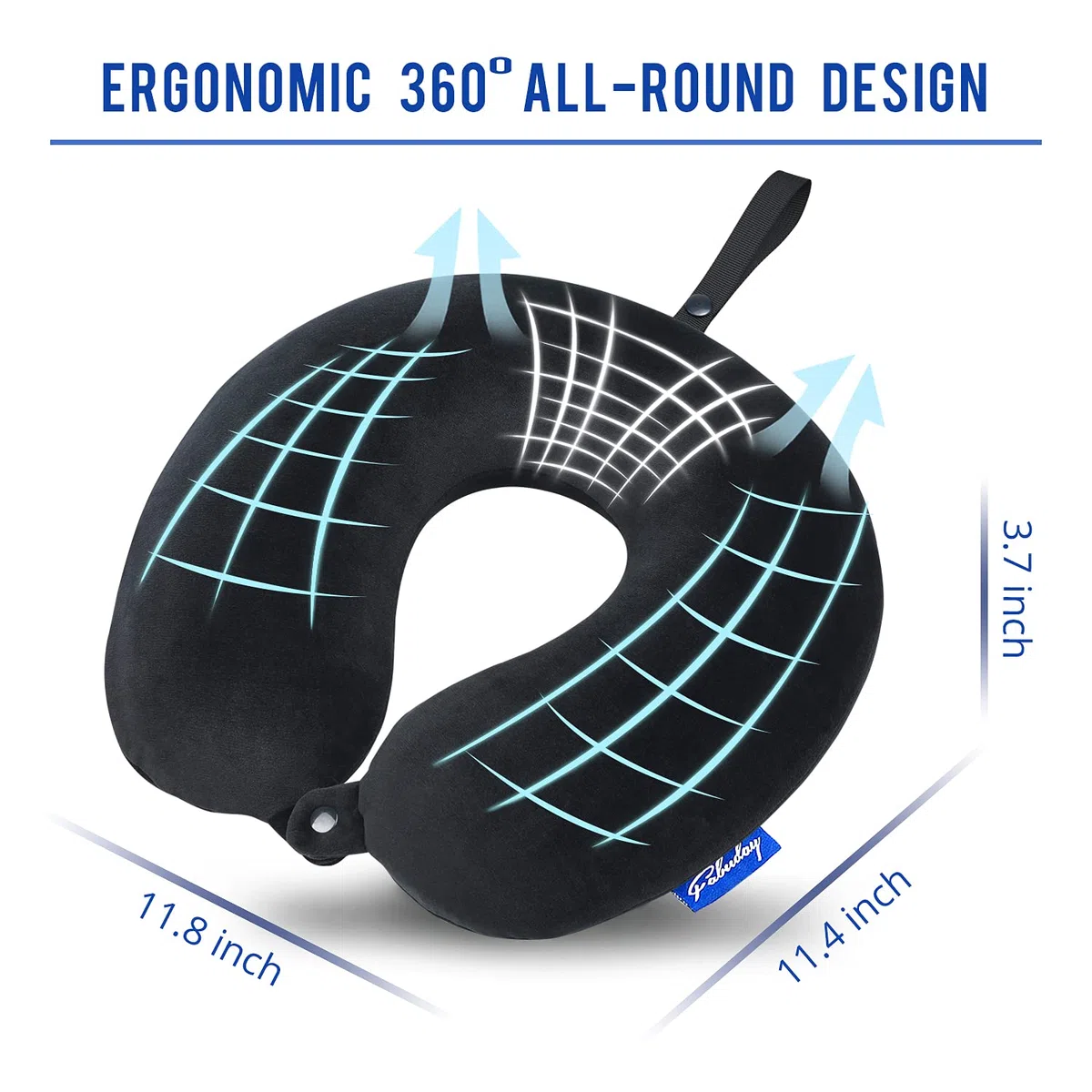 Almohada Viaje Negro, Regalos para Viajeros