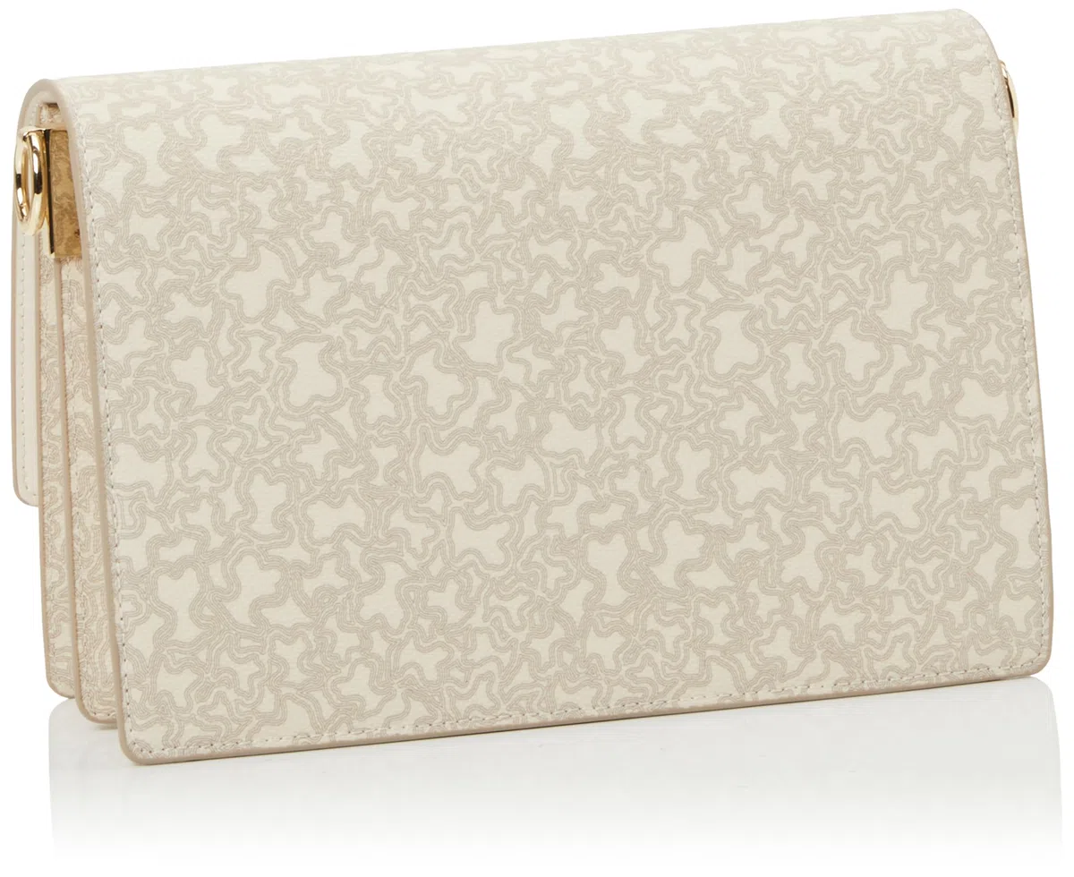 TOUS Bandolera Mediana Audree Beige, Para Mujer, Medidas 16,5 x 25 x 12,5 cm, Colección Kaos Mini Lines