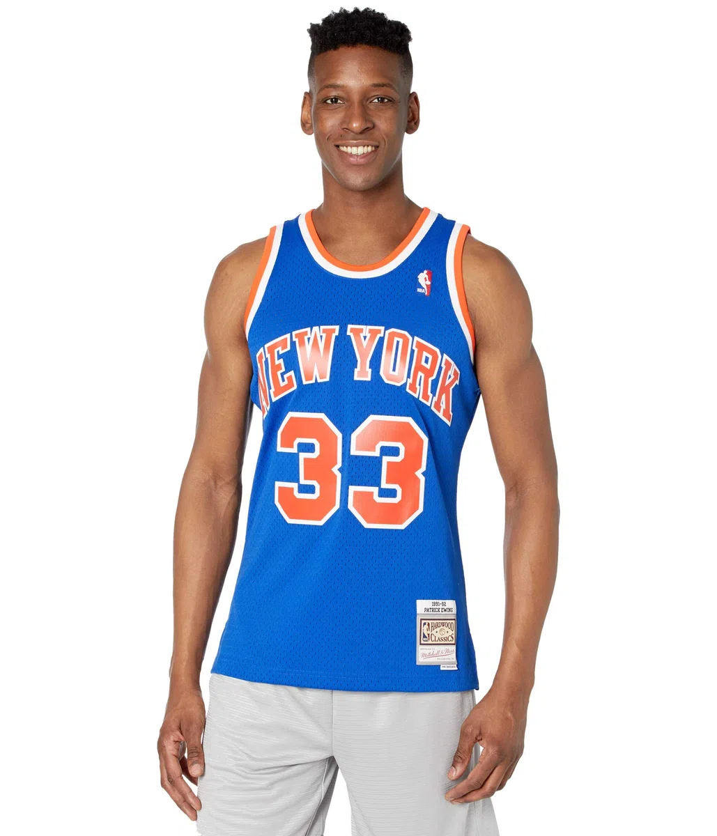 Mitchell & Ness NBA New York Knicks Patrick Ewing - Camiseta para hombre