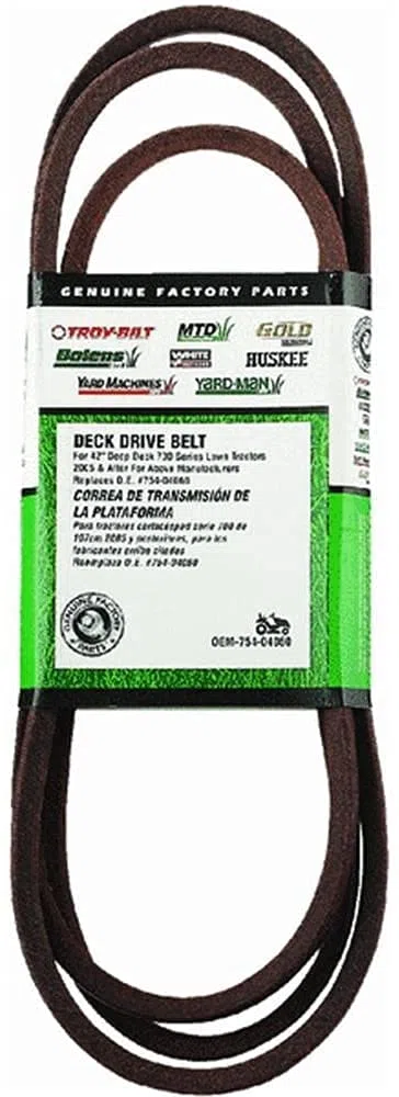 MTD Genuine Parts - Correa de transmisión de cubierta de 42 pulgadas para tractores 2005 y posteriores