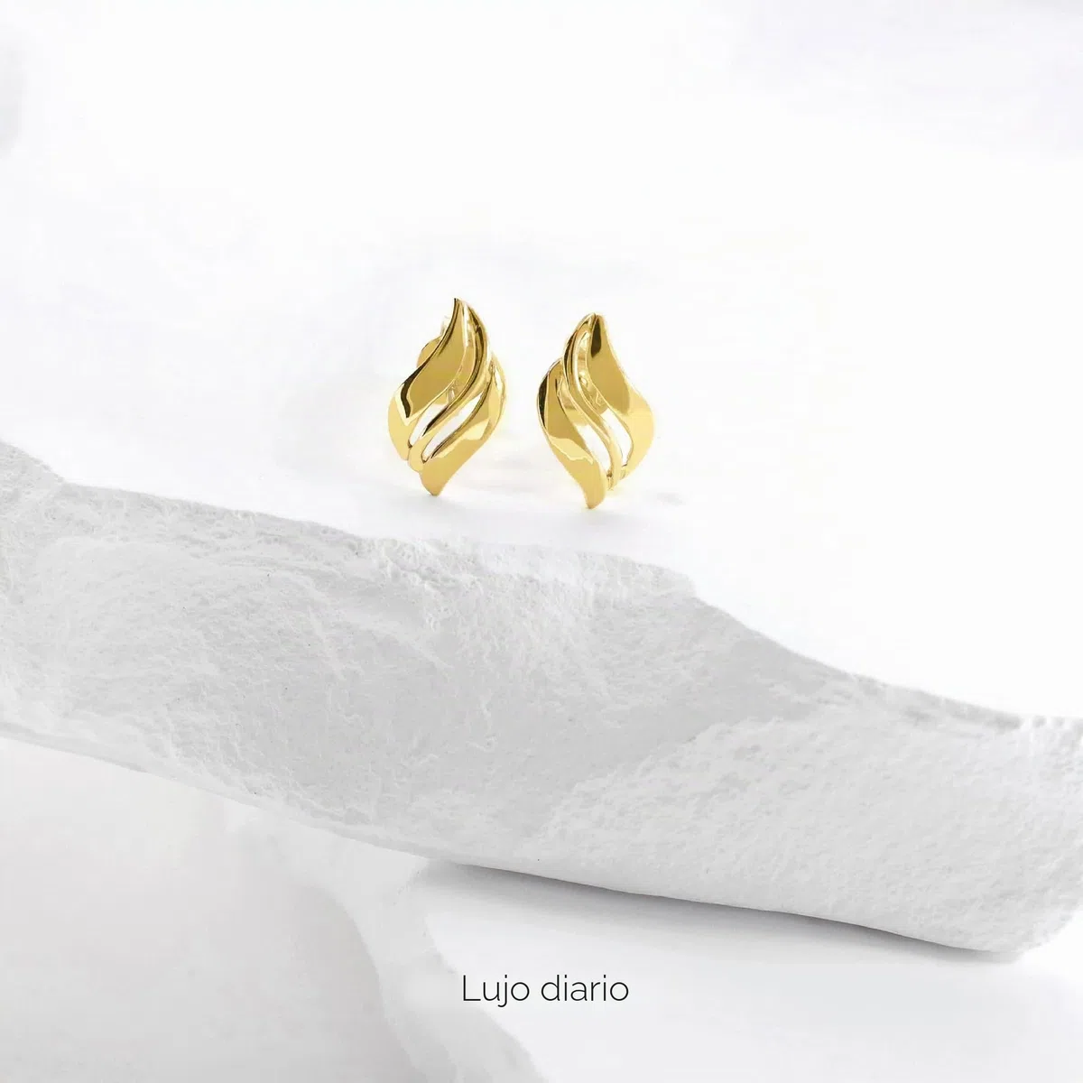 Lucchetta - Pendientes Oro amarillo de 14 quilates para Mujer