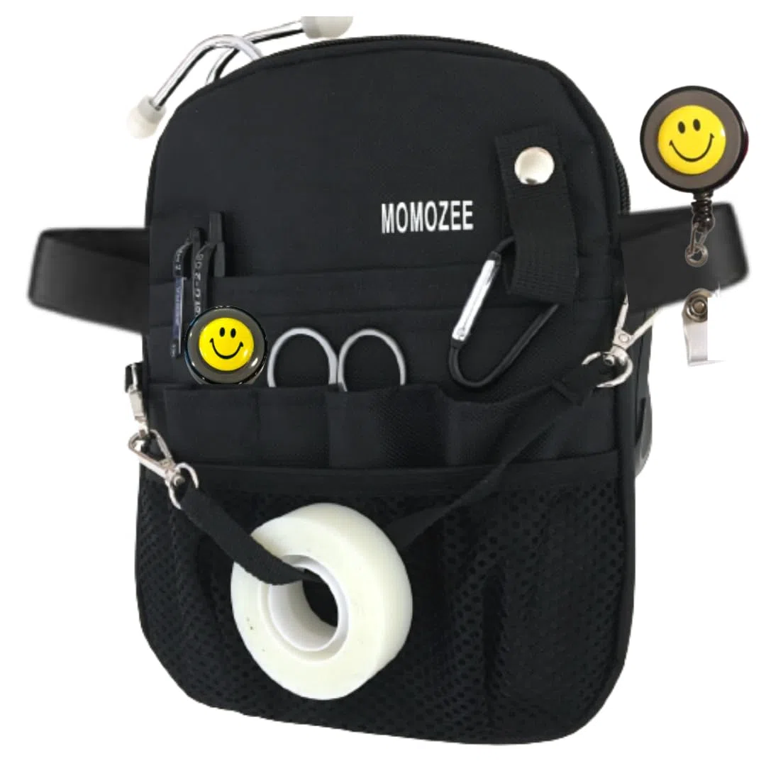 MOMOZEE Bolsa de enfermera, artículos esenciales de enfermería para enfermeras, artículos esenciales para estudiantes de enfermera, accesorios de enfermeras para el trabajo, bolsa de cintura de regalo