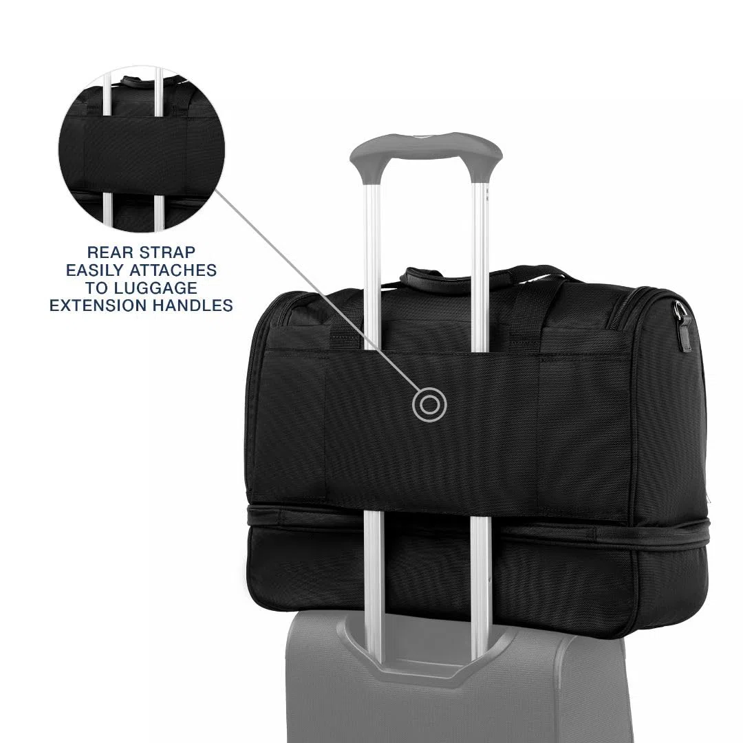 Travelpro Maxlite 5 Softside Carry-on Weekender with Drop-Bottom Compartment, Lightweight Overnight Travel Duffel Bag, Men and Women, 19-Inch