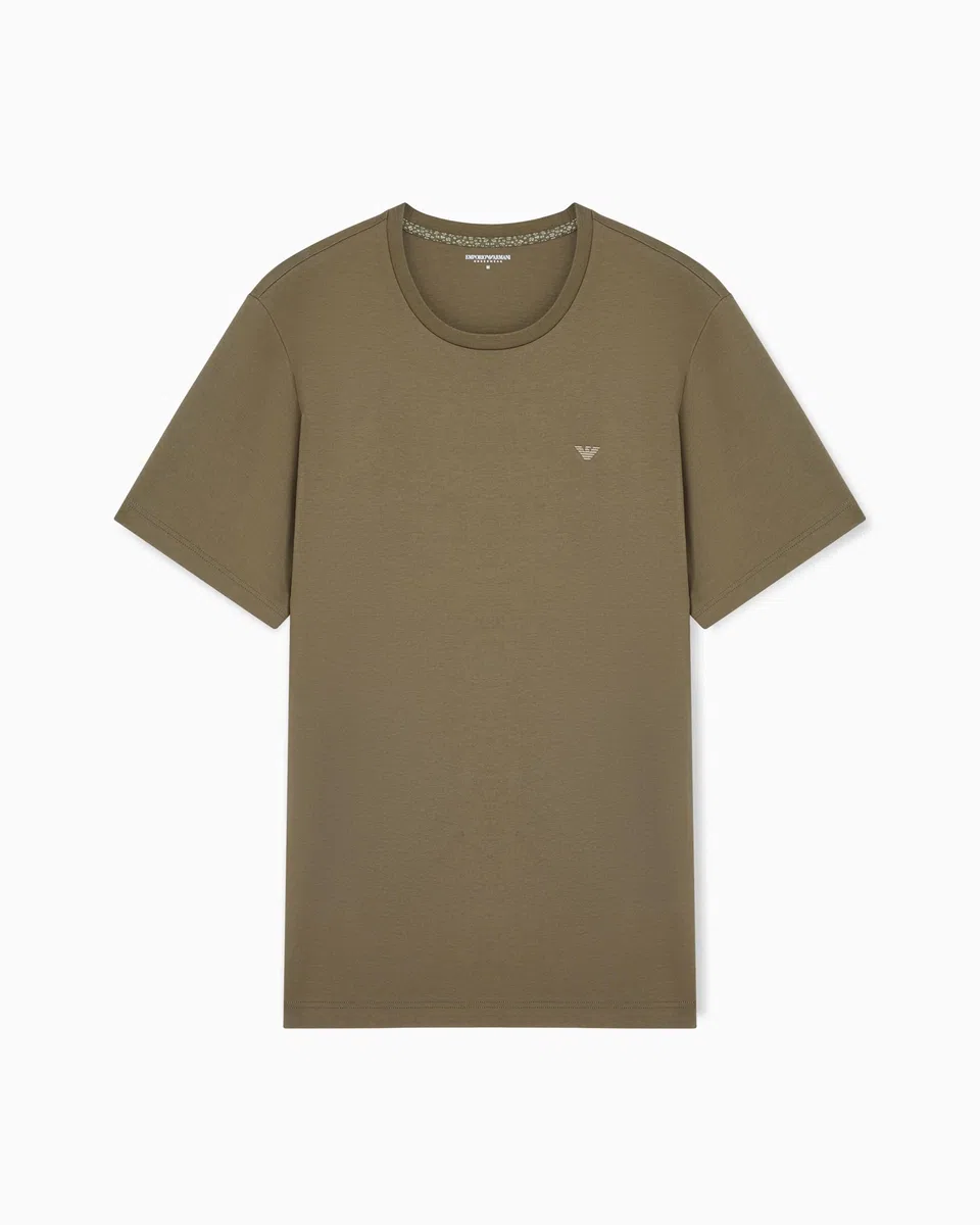 Emporio Armani T-Shirt+Shorts Pyjama Juego de Pijama Hombre (Pack de 2)