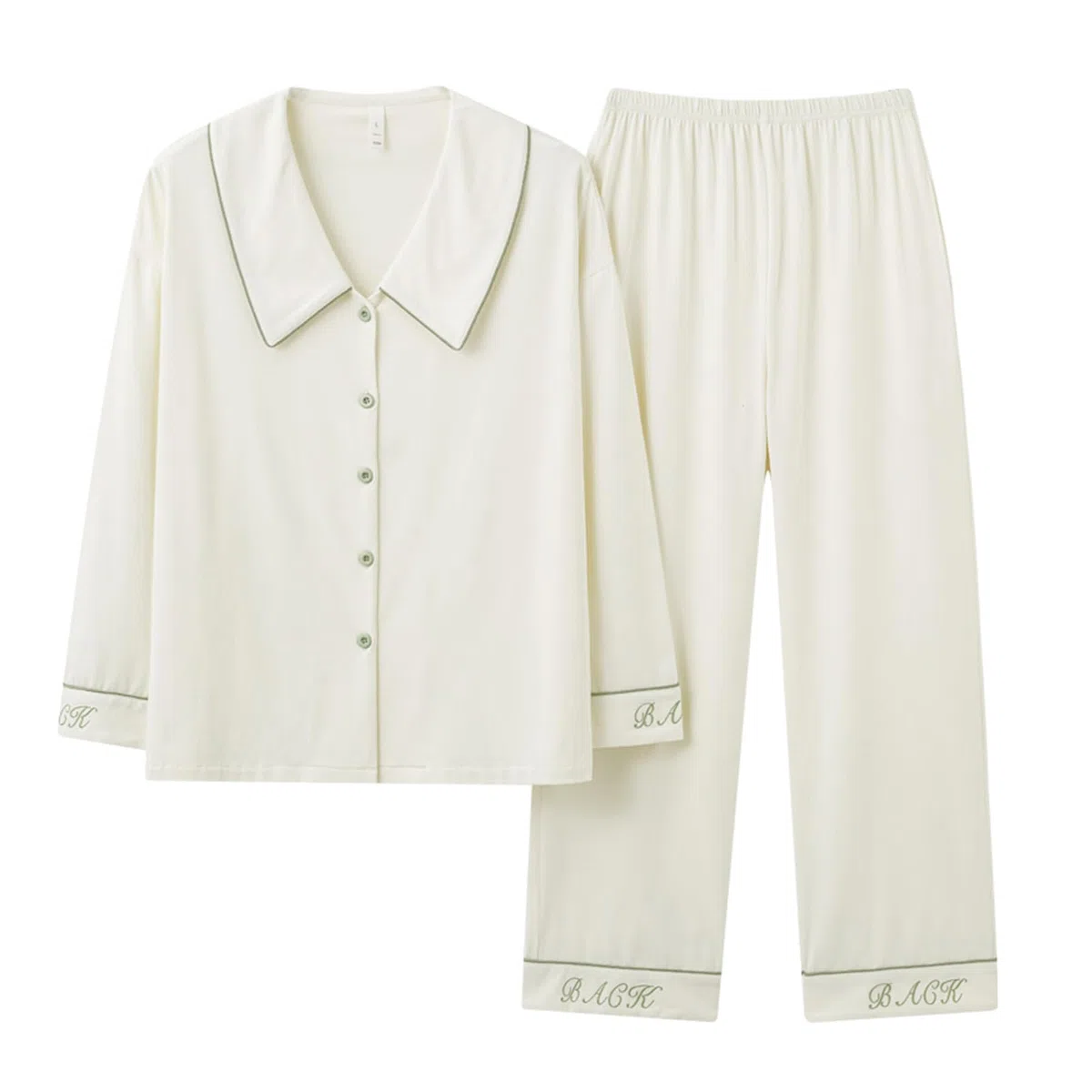 Conjuntos de Pijamas de Mujer Traje de Pijama de Manga Larga de algodón Ropa de Dormir de 2 Piezas Súper Suave Cómodo con Botones Conjunto de Dormir Ropa de Estar por casa