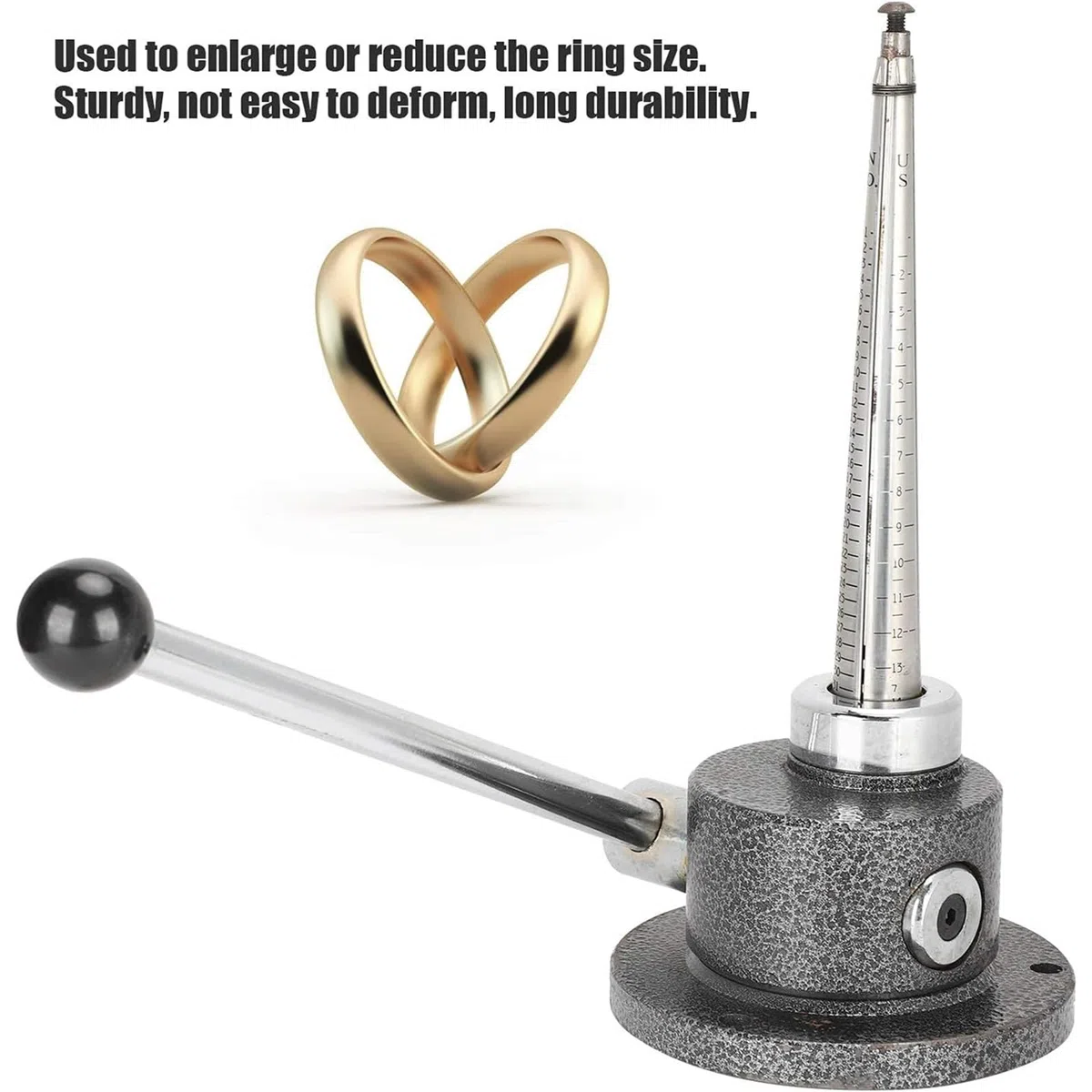 Herramienta de ajuste de tamaño de anillo para hacer joyas, estirador, reductor y ampliador de anillos de alta precisión para cambiar el tamaño de anillos y bandas