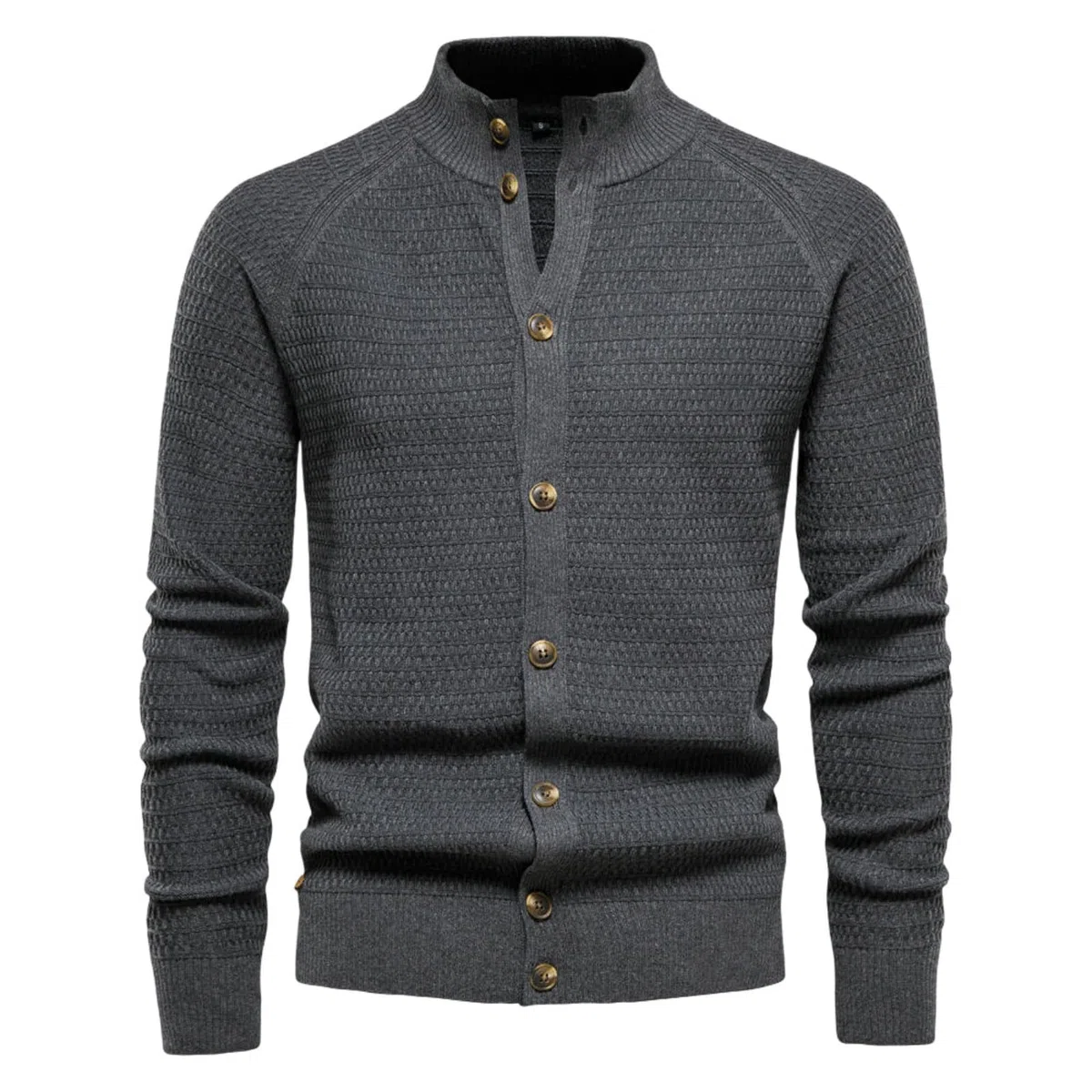 Jersey de punto para hombre, otoño, invierno, negocios, cárdigan