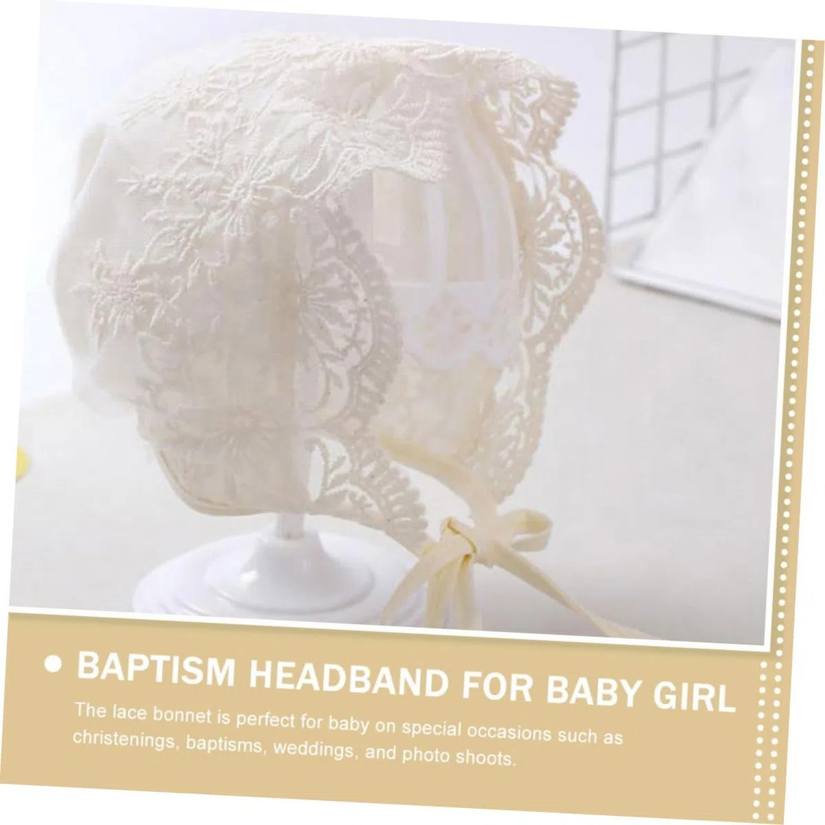 5 Series Sombrero De Sol para Recién con Lazo De Encaje Gorro para Bebés Protección UV para Ceremonias Y Uso Diario 2 Piezas X 5