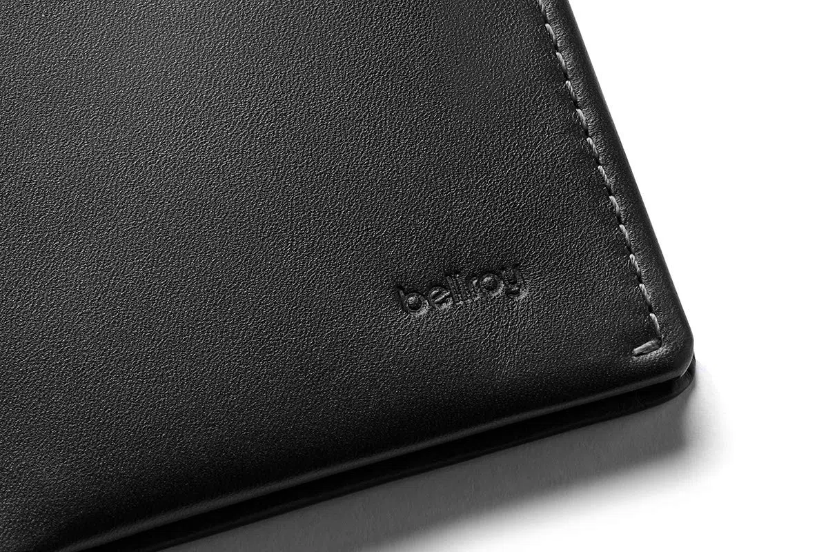 Bellroy Note Sleeve, Cartera de Piel Slim, edición con protección RFID Disponible (Máx. 11 Tarjetas, Efectivo y Monedas) - Black - RFID