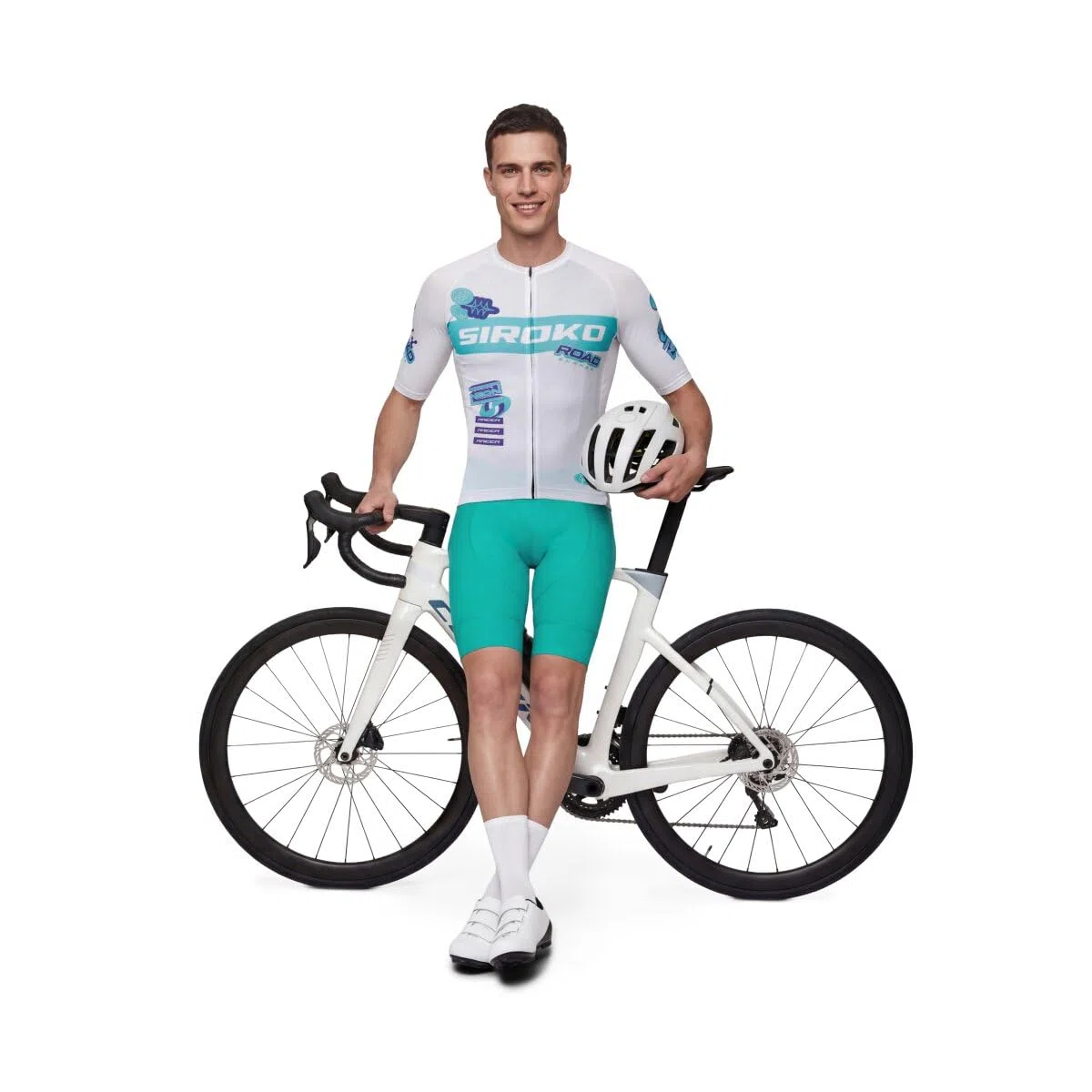 SIROKO Maillot Ciclismo Mesh Manga Corta M8 NRC White Blanco