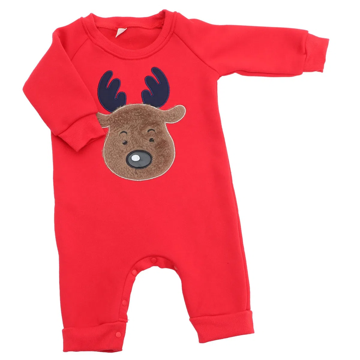 Mono para Niña Recién Nacido de Invierno con Diseño de Navideño Ropa Infantil de Algodón Transpirable y Cálida para Niña
