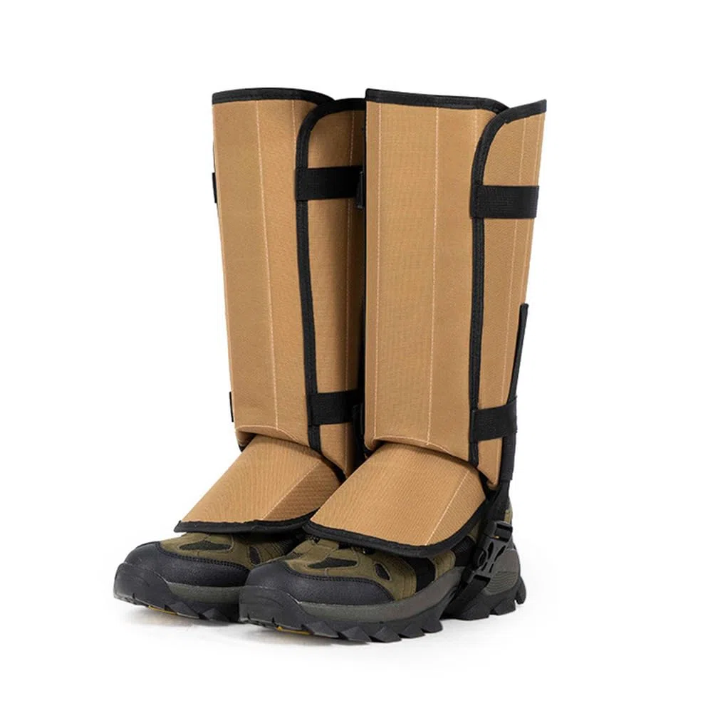 Polainas impermeables para senderismo, caza, ajustables Oxford 500D con correas elásticas, espinas de nieve y lluvia, equipo de campamento al aire libre