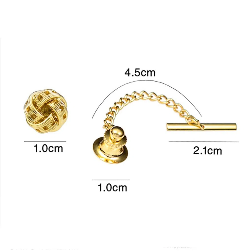 Clip de Corbata Broche Multiusos for Cuello de Camisa, Hebilla for Cuello de Traje de Hombre, Broche Trenzado de Metal, Hebilla Fija for Corbata(D_1)