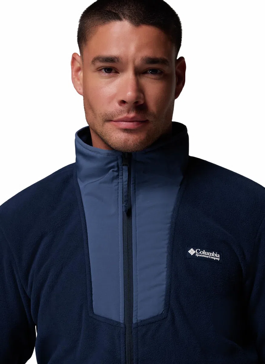 Columbia Sequoia Grove - Chaqueta de forro polar con cremallera completa para hombre, azul marino, azul oscuro, talla M