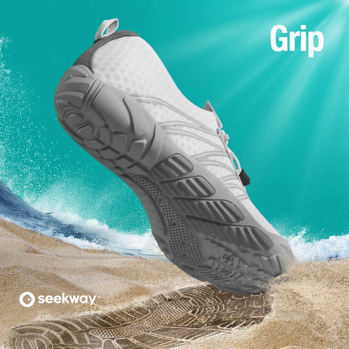 SEEKWAY Zapatos de agua para hombres y mujeres adultos, de secado rápido, para playa, natación, río, piscina, lago, senderismo, kayak, surf