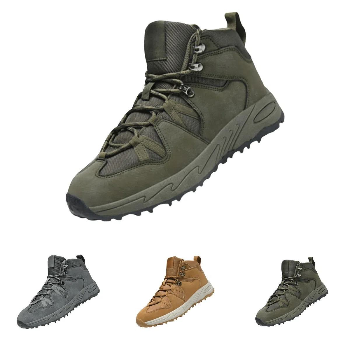 Generisch Botas de senderismo para hombre, impermeables, antideslizantes