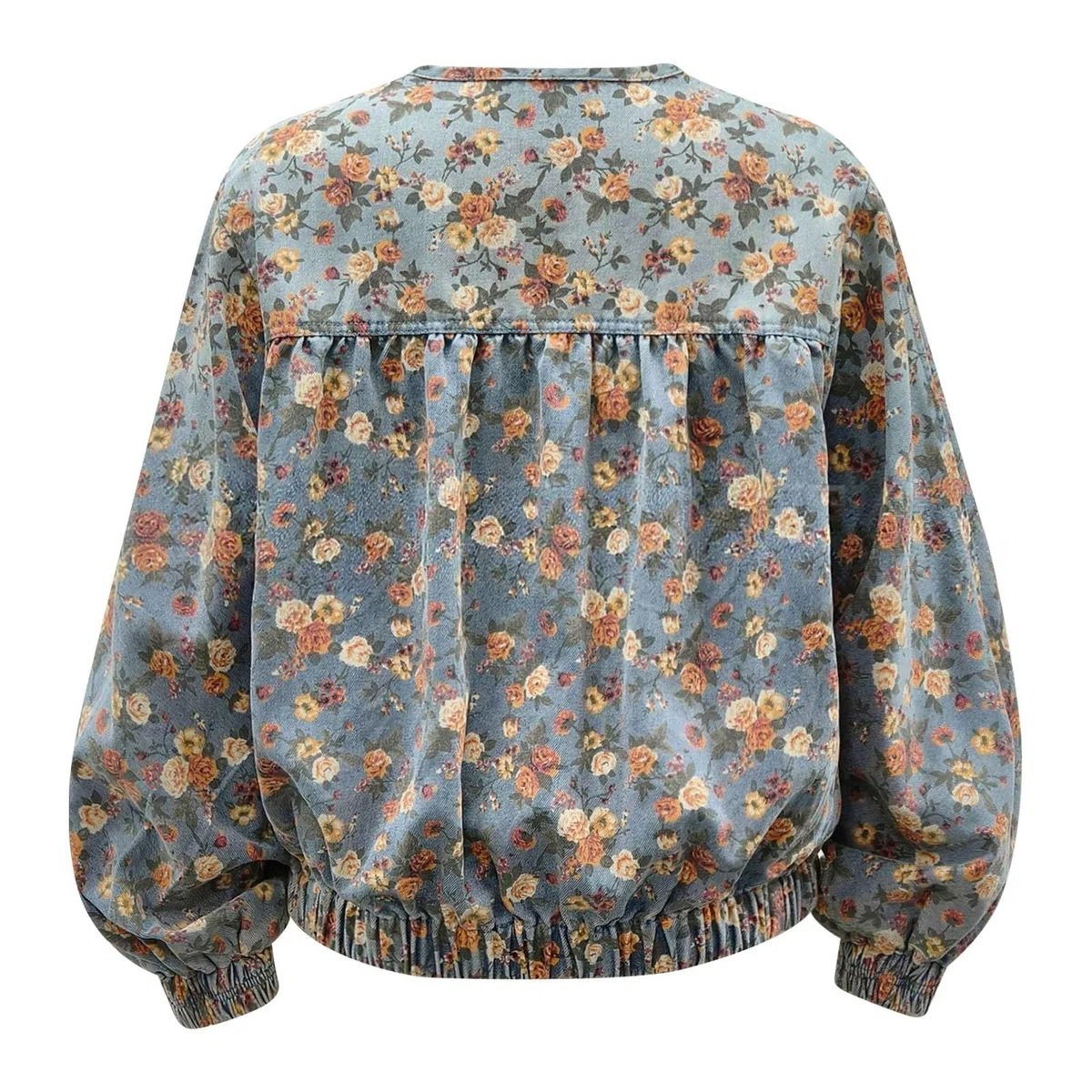 Genérico Chaqueta Vaquera Mujer Oversize,Sudaderas Con Capucha De Talla Grande Para Mujer Blusa Informal Con Botones De Manga Larga Y CordóN Top CláSico Holgado Con Abrigo Con Bolsillos