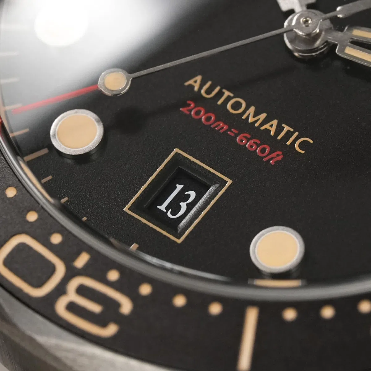 watchdives Relojes Automáticos para Hombres WD007, Reloj de Buceo NTTD de Titanio NH35 Reloj de Pulsera con Cristal de Zafiro Abovedado Resistente al Agua hasta 100 m
