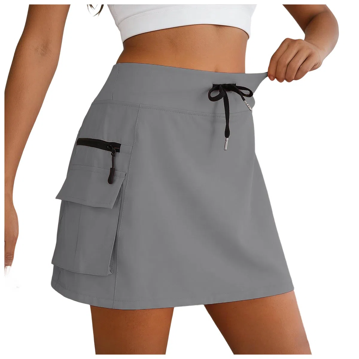 Falda Pantalón Deportiva Femenina Verano Adaptada Para Tenis Senderismo Y Actividades Exteriores, Tejido Resistente Con Bolsillos Funcionales Diseño Versátil Y Cómodo Para Deportes Ocio Paseos Salidas
