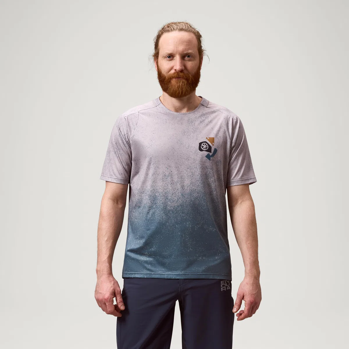 Endura SingleTrack - Camiseta de manga corta con estampado de ciclismo para hombre