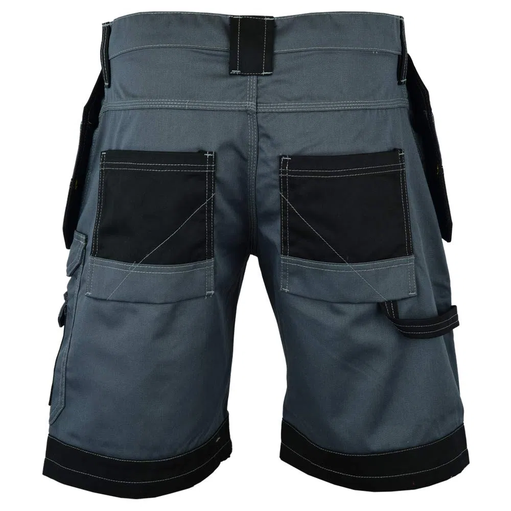 WrightFits Pantalones Cortos de Trabajo con Funda para Hombre - Pantalones Cortos de Verano Cargo de Combate de Seguridad - Múltiples Bolsillos - Triple Costura - Ropa de Trabajo Duradera