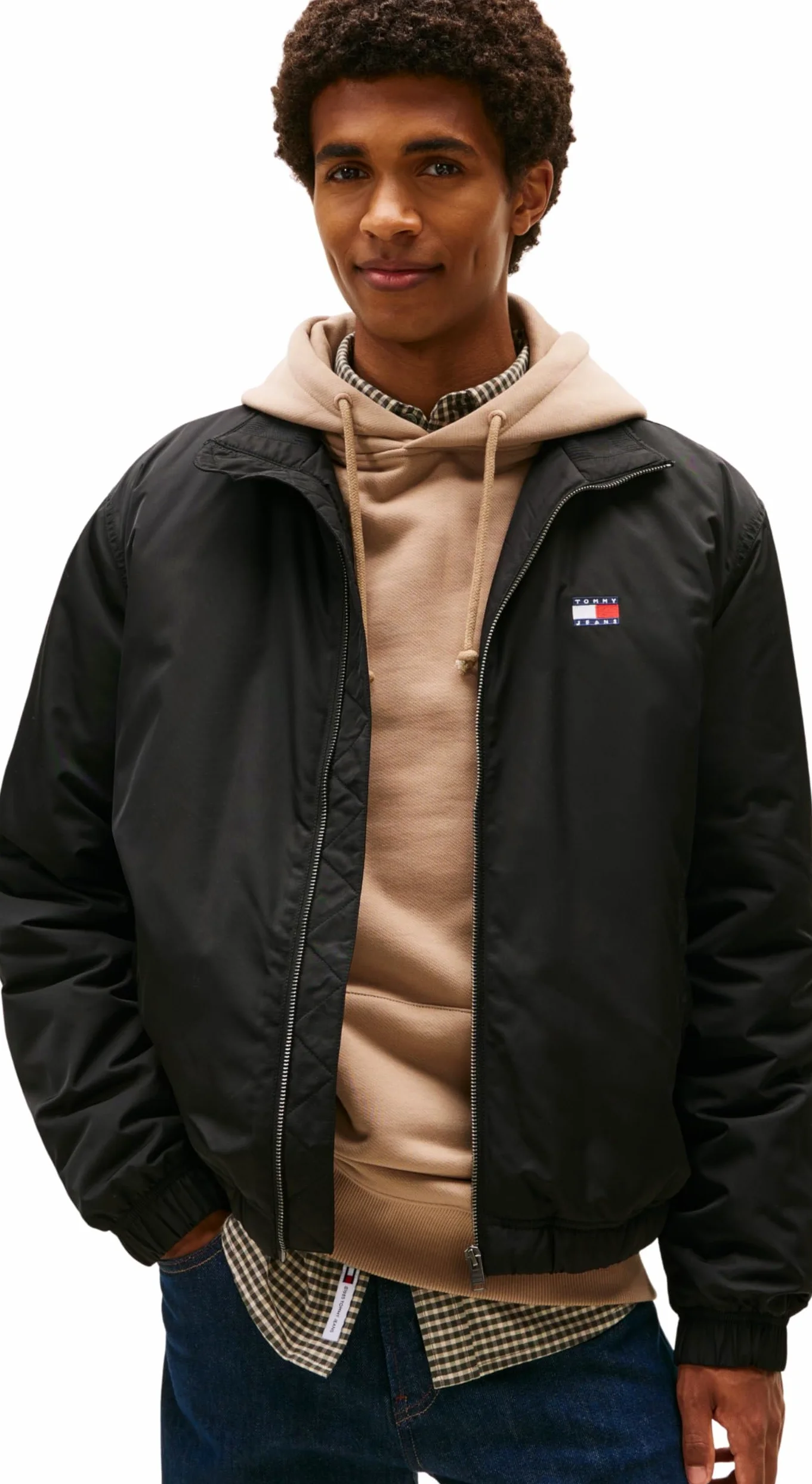 Tommy Jeans Cazadora de entretiempo Hombre Essential Padded con cuello alto