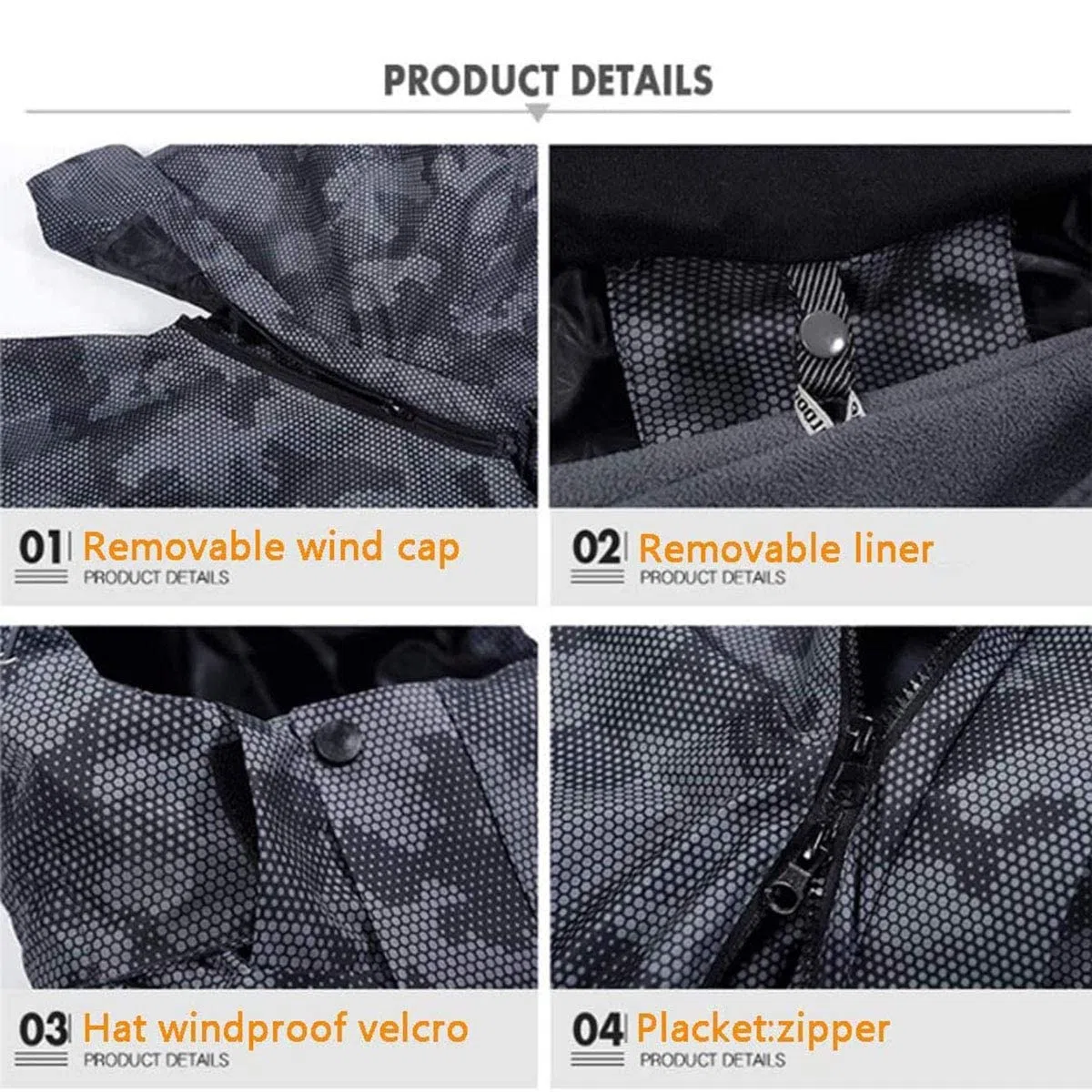 MU Chaqueta de Invierno para Hombre Chaquetas de Esquí Impermeable Chaquetas de Snowboard Fleecas Cálidas Abrigos de Pesca de Montaña Térmica con Capucha Desmontable/Blue/Xl
