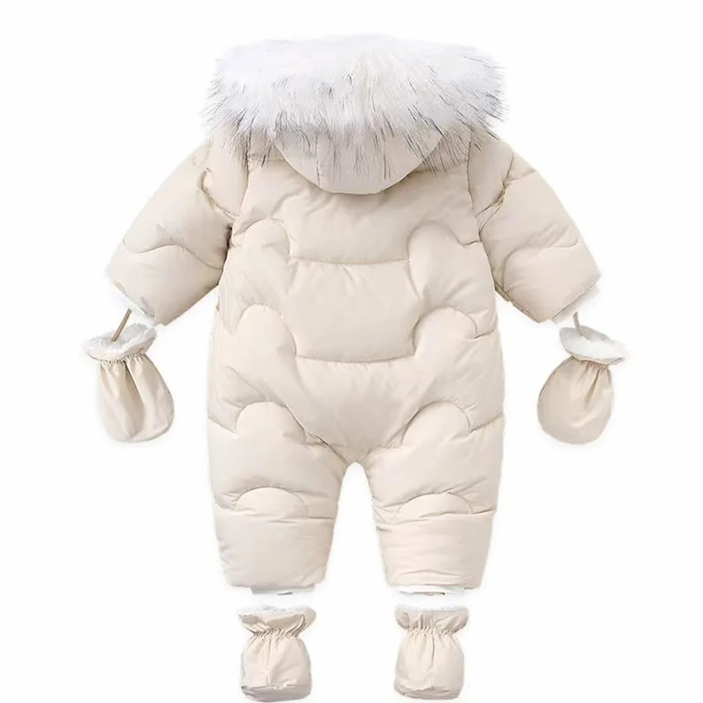 Bebé Niñas Trajes de Nieve Niños con Guantes y Calcetines Mono Impermeable Mameluco de Invierno Chaquetas de Esquí Ropa de Abrigo Antivento