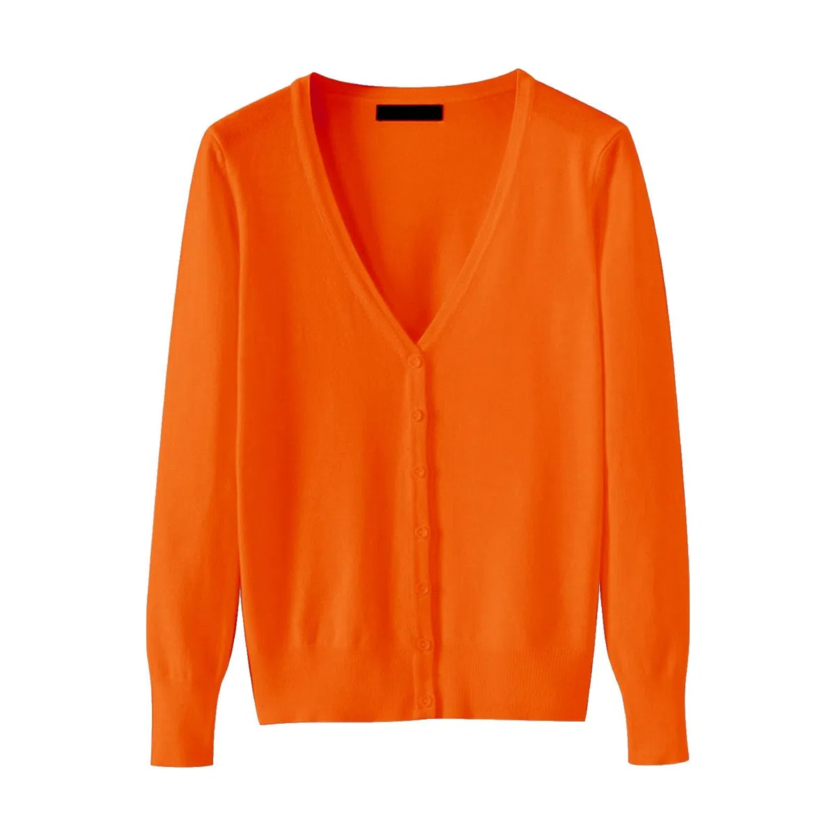 Generisch Cárdigan de mujer con cuello en V para ocio y oficina, corte holgado, chaqueta clásica para mujer, chaqueta de punto básica, fina, chaqueta de punto básica, chaqueta de primavera para otoño