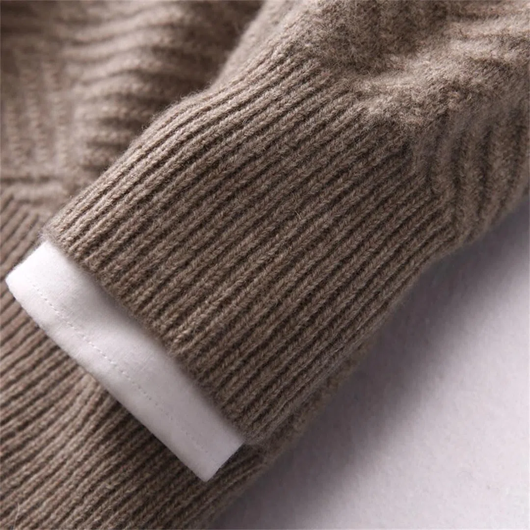 Vogrtcc Jersey De Cuello Redondo para Hombre, Suéter De Cachemira, Chaqueta Básica De Punto ior para Negocios