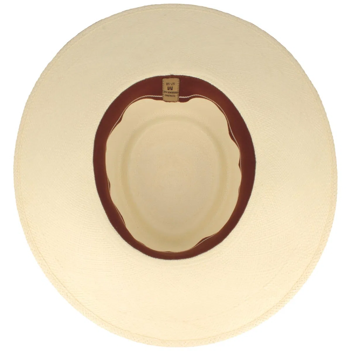 Breiter Sombrero Panamá Original para Mujer Sombrero de Paja de Ecuador Sombrero de Verano Bolero Tradicional Tejido a Mano Protección UV 50+
