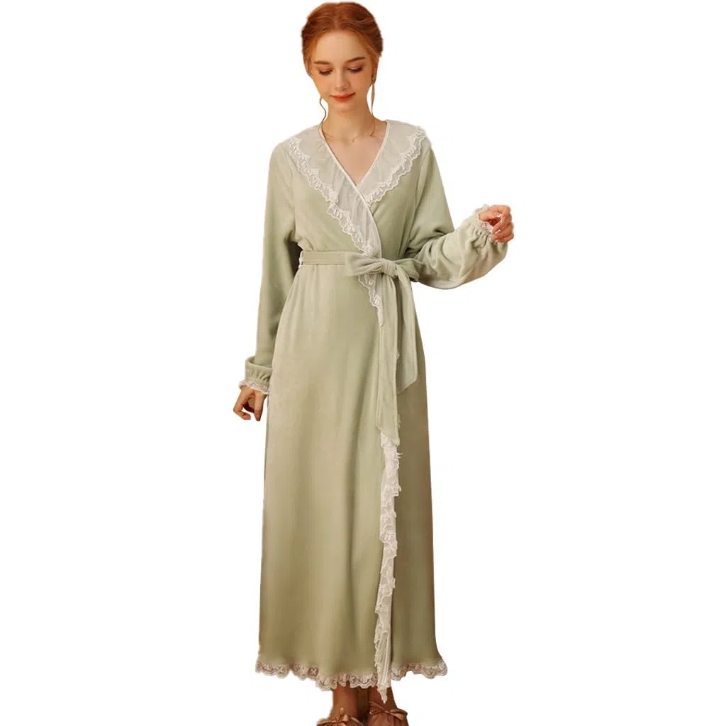 Albornoces para Mujer, Albornoz De Lana De Invierno, Albornoces De Baño Suaves Y Cálidos, Bata De Toalla con Faja para Baño, SPA, Ducha, Casa