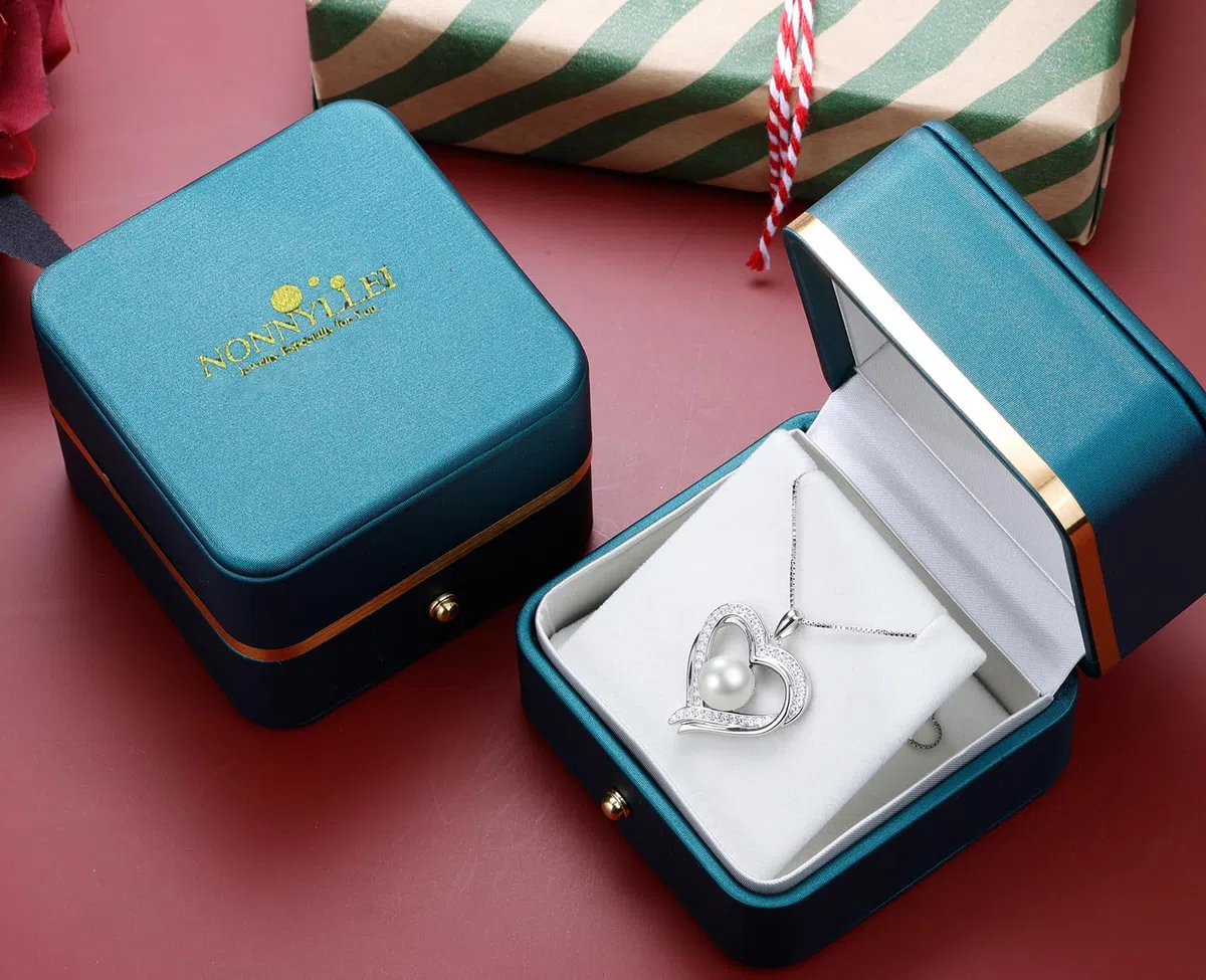 Regalos para mujeres, esposa, aniversario, cumpleaños, collares de perlas de corazón, Navidad regalos de, joyería fina, regalos para el día de la madre, regalo para mamá, día de San Valentín
