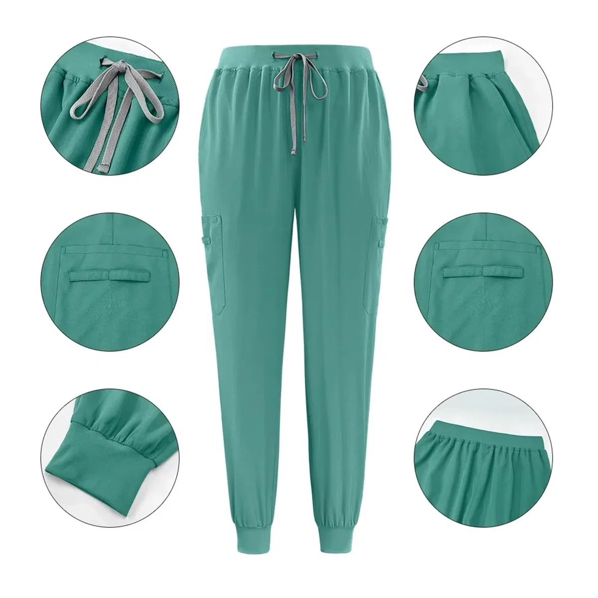 Uniforme Sanitario Mujer Uniformes de Enfermera Ajustados, Conjuntos de Uniformes médicos for Mujer, Tops, Pantalones, Ropa for médicos de Hospital, clínica Dental