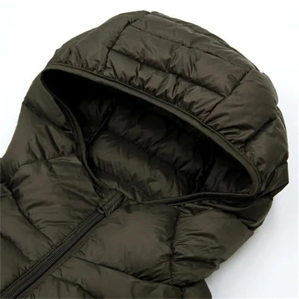 Chaqueta De Plumón For HombreChaqueta De Plumón UltraligeraAbrigo Cálido Y Ligero For HombreAbrigo con Capucha(Medium)