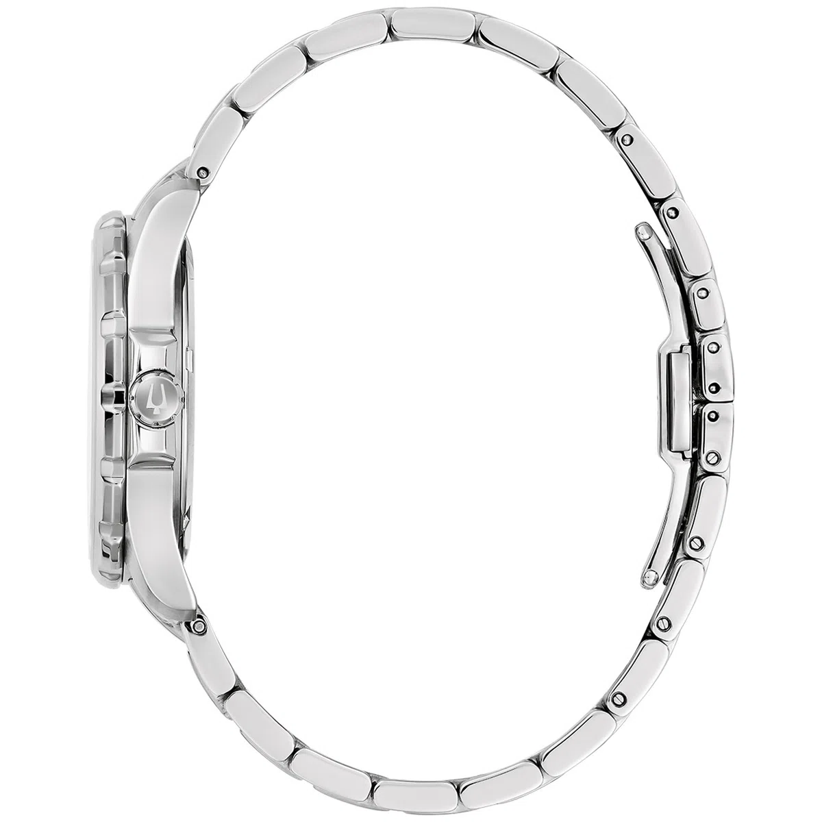Bulova Reloj analógico de Cuarzo para Mujer con Correa de Acero Inoxidable 96P248, Plata, Pulsera