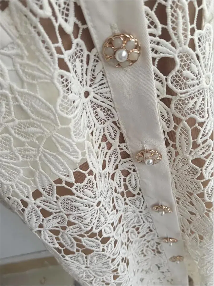 Vestido de encaje de verano for mujer - Vestido ajustado midi de manga corta for bodas, fiestas y días festivos - Rosa M(6)