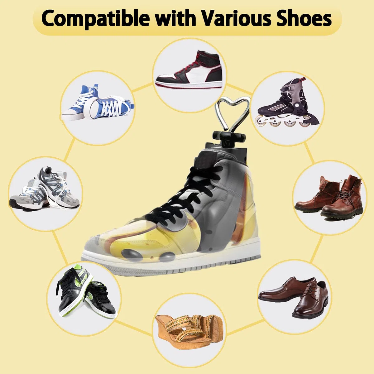 Estirador de zapatos para hombres y mujeres, estirador de botas ajustable para mujer, árbol de zapatos para pies anchos, expansor de zapatos