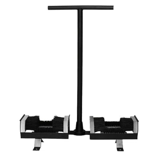 Cepillo raspador de botas, herramienta de limpieza de mango de metal resistente para eliminación de barro, accesorio de entrada al aire libre y jardín, diseño duradero y estable