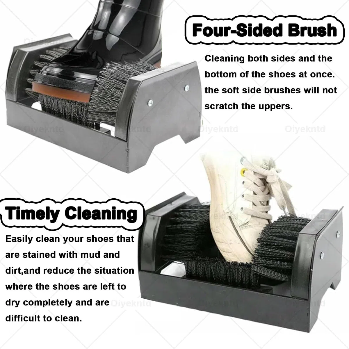 Rascador de botas resistente con asa, limpiador de zapatos para exteriores para una limpieza eficaz de botas y zapatos, ideal para todo el calzado al aire libre