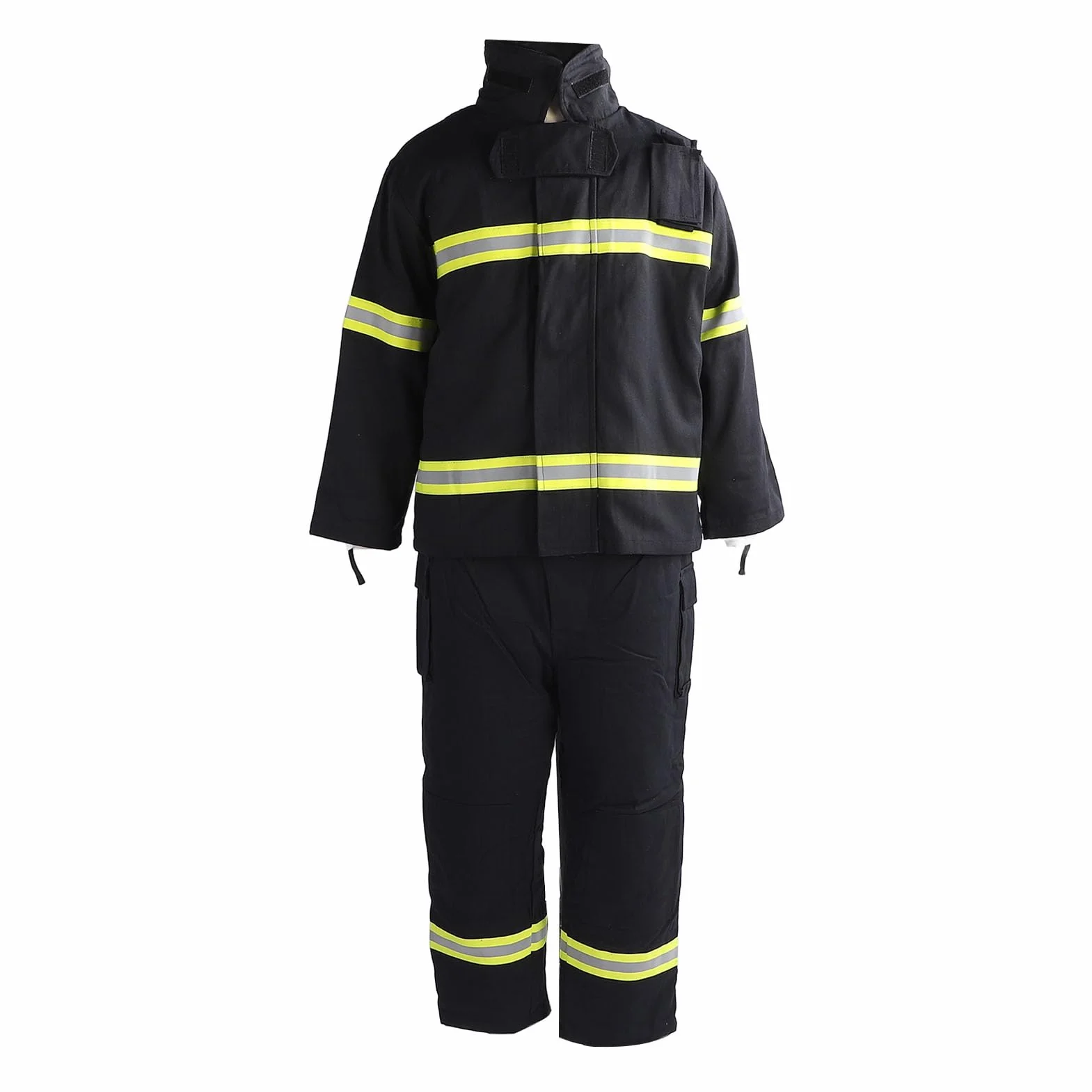 Traje, Chaqueta Retardante y Pantalón con Aislamiento de 4 Capas para Alta Visibilidad en Entornos Laborales Peligrosos (XXXL)